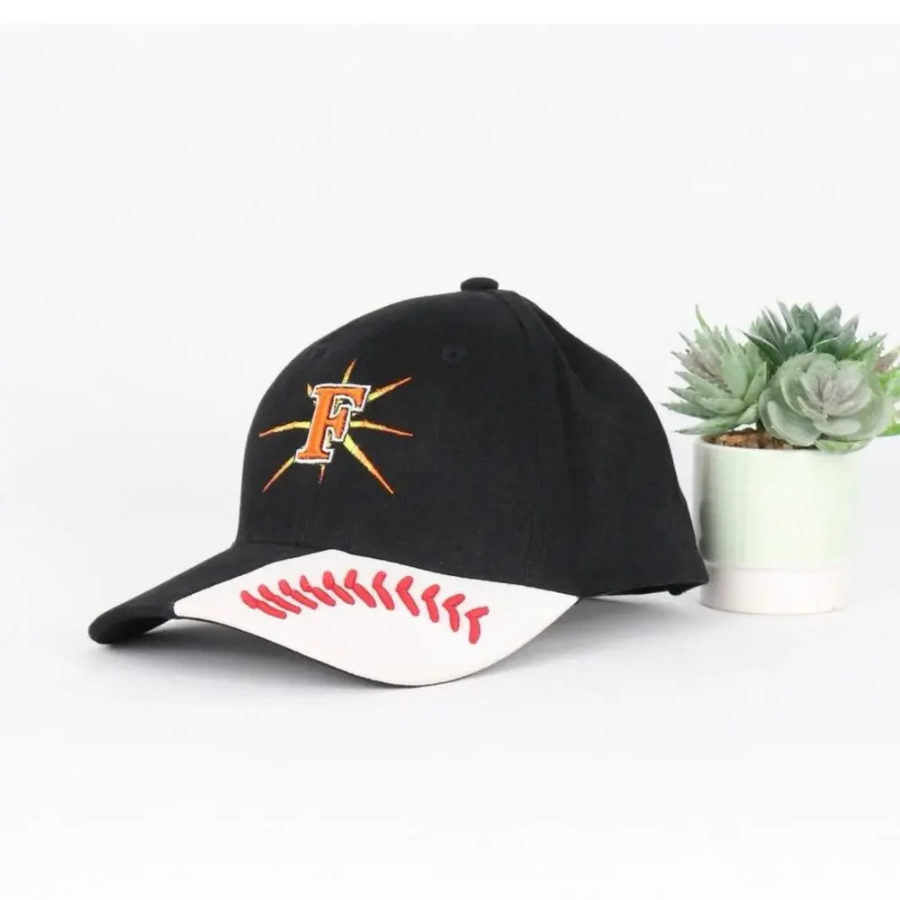 Frederick Keys Toddler Baseball Hat – Bimm Ridder Black Cap White Leather Visor